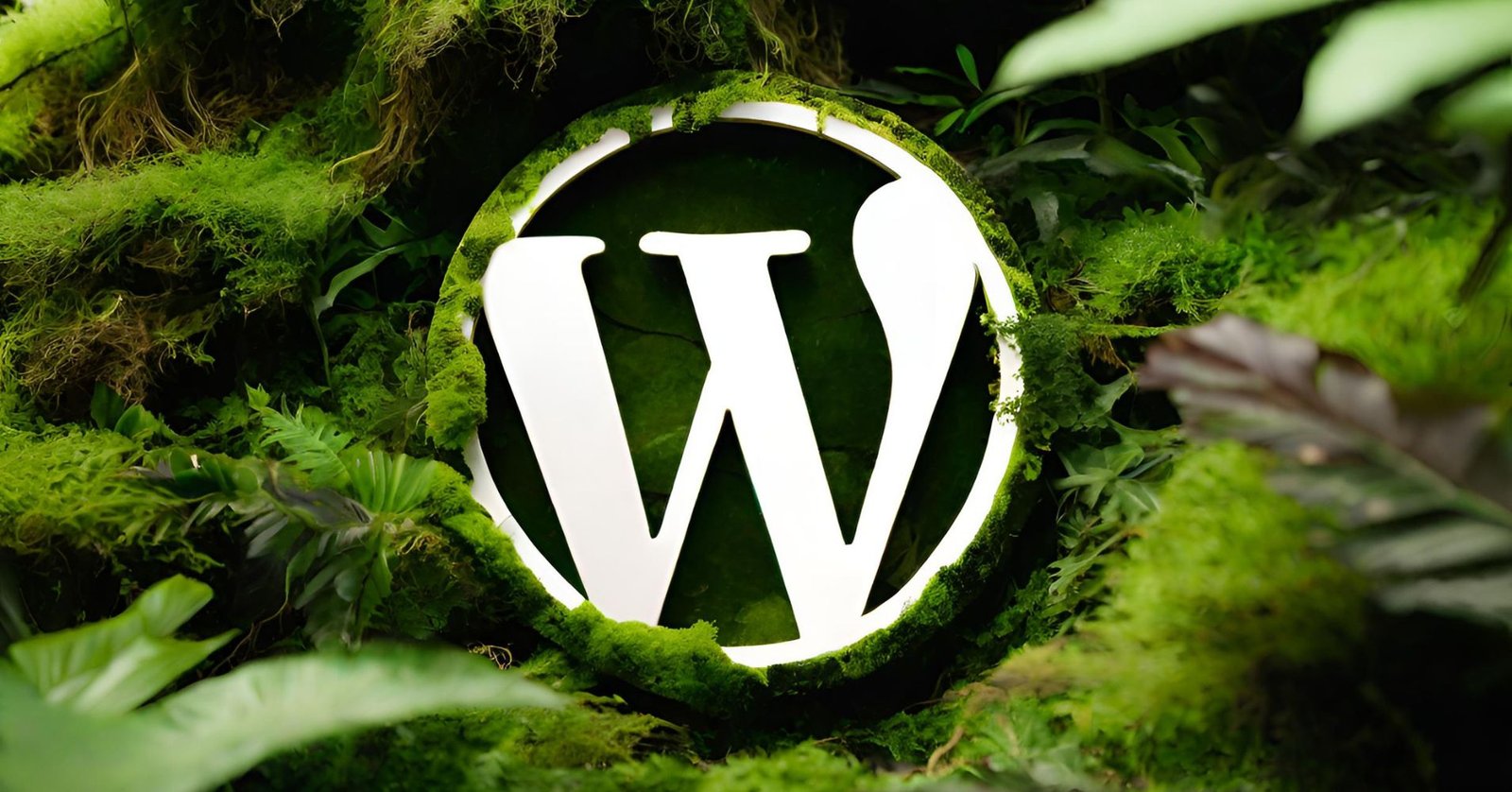 wordpress logo in jungle