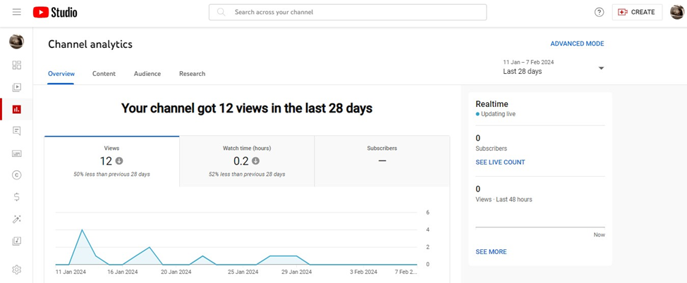 YouTube Channel Analytics